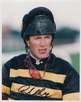 Carl Llewellyn Horse Racing Jockey Trainer 10x8 Hand Signed Photo