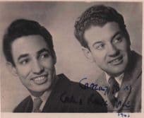 Carl & Roger Yale Old Music Hall Singers Hand Signed Photo