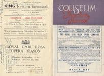 Carl Rosa Opera Company 2x WW2 Harrow Hammersmith Theatre Programme s