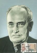 Carl Wilhelm Kaisen German Bremen Mayor SDP Party FDC Postcard