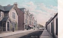 Carnoustie High Street Dog Loose National Series Old Postcard