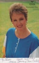 Caroline Bates Diana Davies Emmerdale Farm Early Career Hand Signed Cast Card