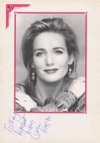 Caroline Langrishe of Lovejoy Pulaski Hand Signed Photo Theatre Page