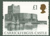 Carrickfergus Castle £1 Scottish Duke Of York RMPQ Stamp Postcard