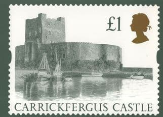Carrickfergus Castle £1 Scottish Duke Of York RMPQ Stamp Postcard