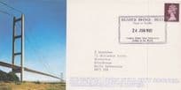 Carried By First Humber Bridge Vehicle 1981 Yorkshire Hand Signed FDC