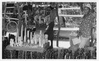 Carved Candles At Old Kenya Market Traders Vintage 8x5 Photo