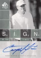Casey Martin Sign Of The Times Hand Signed 2002 SP Golf Autograph Card