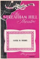 Castle In Sweden Alec McCowen The Witches Horror Hammer Film Streatham Theatre Programme