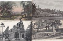 Castle Park Lexden Springs Colchester Essex 4x Old Postcard s