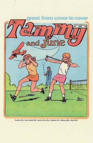 Catapult By Remote Radio Controlled Plane 1970s Tammy Comic Postcard
