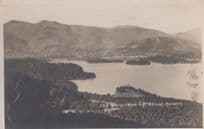 Catbells Keswick Antique Aerial Postcard