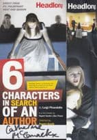 Catherine Cormack 6 Characters In Search Of An Author Hand Signed Theatre Flyer