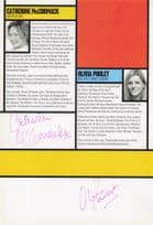Catherine McCormack Olivia Poulet Top Girls Hand Signed Photo Theatre Page