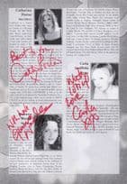 Catherine Porter Gemma Ward Carla Griffiths Hand Signed Theatre Page
