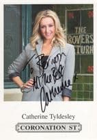 Catherine Tyldesley Coronation Street Hand Signed Cast Card Photo