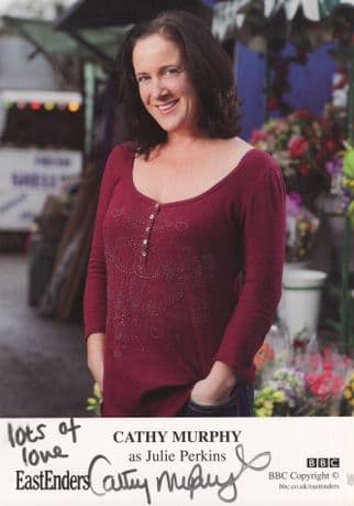 Cathy Murphy as Julie Perkins Eastenders Hand Signed Cast Card Photo