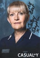Cathy Shipton as Duffy BBC Casualty Hand Signed Cast Card Photo