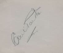 Cecil Parker Robertson Hare Alfred Drayton 3x Signed Autograph Page