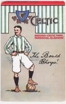 Celtic Football Club The Bould Bhoys Old Shirt Scottish Football Postcard