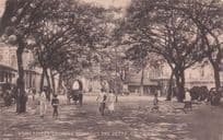 Ceylon Colombo York Street Towards The Jetty Old India Postcard