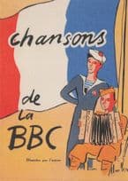 Chansons De La BBC WW2 Music Repro 1944 Military Advertising Postcard