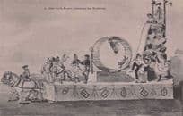 Char de la Boucle Circus Acrobat Loop Tank Carnival Old Postcard