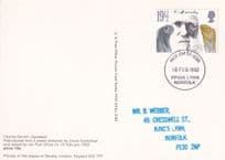 Charles Darwin Evolution Iguanas Rare PHQ First Day Cover Postcard