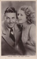 Charles Farrell & Janet Gaynor Film Partners Real Photo Postcard