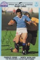 Charles Going North Auckland New Zealand Rugby Hand Signed Rugby Photo