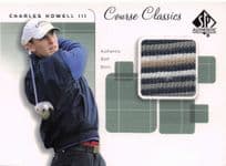 Charles Howell III Course Classics Upper Deck 2002 Real Relic Golf Shirt Card