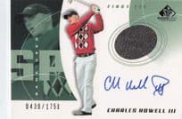 Charles Howell III First Tee SP 2002 Golf Hand Signed Worn PGA Shirt Card