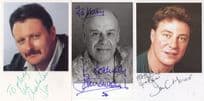 Charles Lawson Coronation Street 3x Hand Signed Photo s