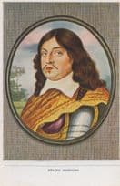 Charles X Gustav King Of Sweden Painting Rare Old Cigarette Card