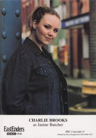 Charlie Brooks as Janine Butcher Eastenders Reverse Hand Signed Cast Photo