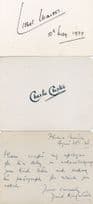 Charlie Chester 3x Antique incl WW2 Hand Signed Autograph Card s
