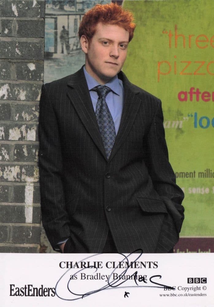 Charlie Clements as Bradley Branning Eastenders Hand Signed Cast Photo