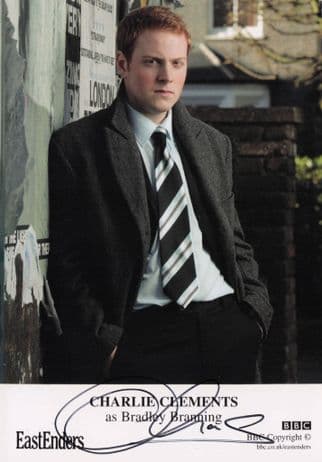Charlie Clements Eastenders Rare Alternative Hand Signed Cast Card Photo