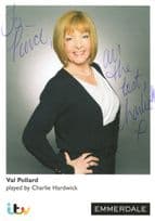Charlie Hardwick as Val Pollard in Emmerdale Hand Signed Photo