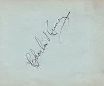 Charlie Kunz Bandleader Double Old Hand Signed Autograph Page