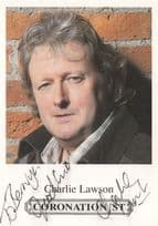 Charlie Lawson Coronation Street Hand Signed Cast Card Photo