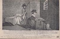 Charlotte Corday Marie Antoinette Writing Letter Antique Postcard