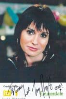 Chastity Dingle Emmerdale Farm Hand Signed Cast Card Photo