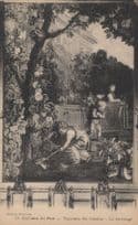 Chateau de Pau Le Jardinage Tapisserie Old Painting Postcard