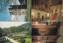Chatsworth Derbyshire Bakewell Violin Door 4x Postcard s