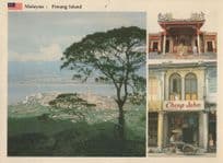 Cheap John Tailors at Penang Island Malaysia Postcard