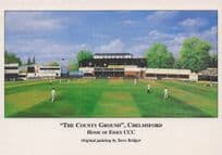 Chelmsford Cricket Club Ground Steve Bridger Painting Postcard