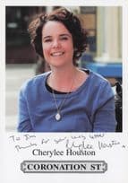 Cherylee Houston Coronation Street Hand Signed Cast Card Photo