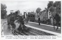 Chesham First Electric Train Rickmansworth in 1960 Postcard