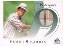 Chi Chi Rodriguez Front 9 Fabric 2002 Upper Deck Authentic Shirt Card